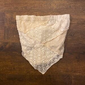 Willow Cream Lace Bandana